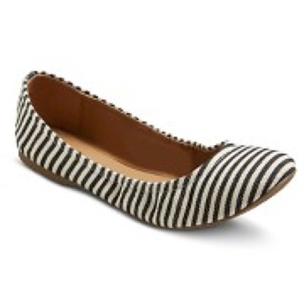 Mossimo “Ona” Ballet Flats Striped 5.5W NWT